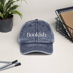 Bookish Embroidery Vintage Cotton Twill Cap